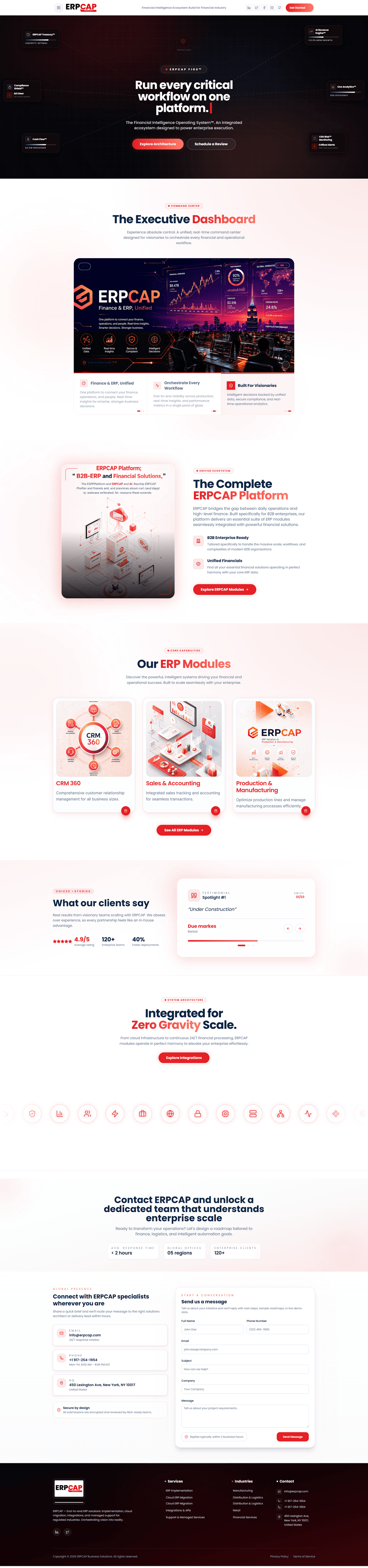 ERPCAP Full Landing Page