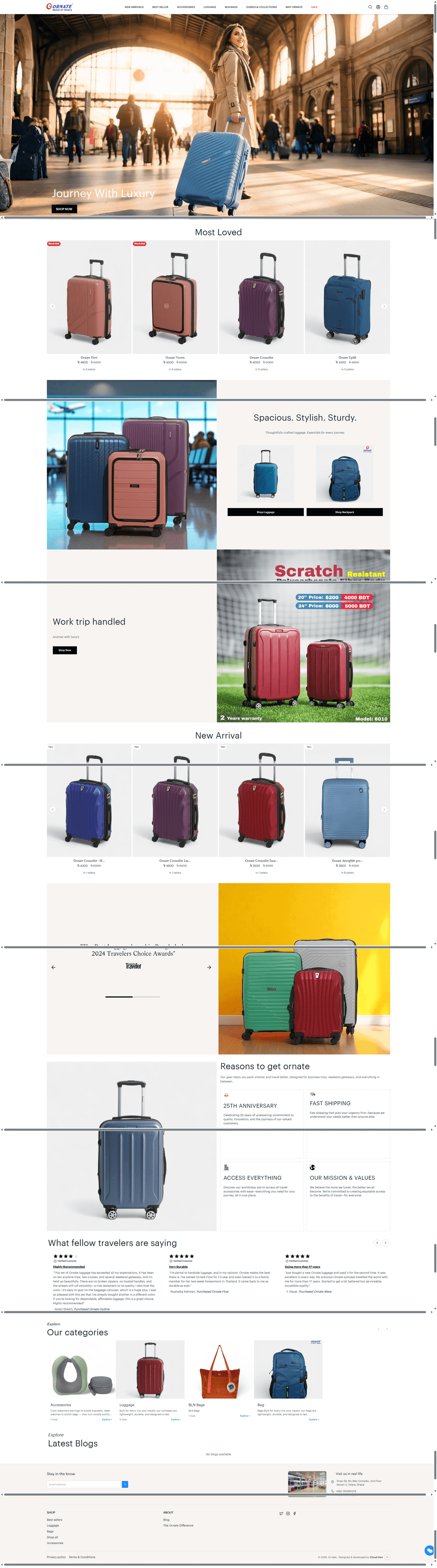 OrnateBags Full Landing Page