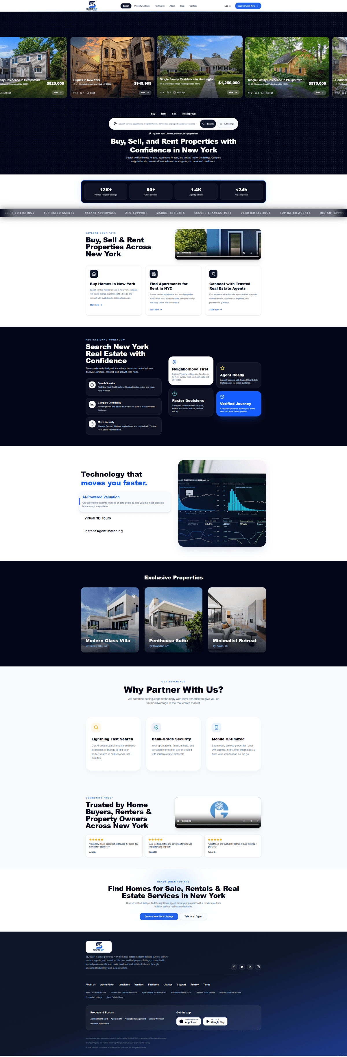 SK Real Estate Full Landing Page